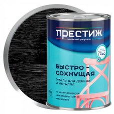 Эмаль акрил унив 0,9кг п/глянц черная (ар. яблока) ПРЕСТИЖ